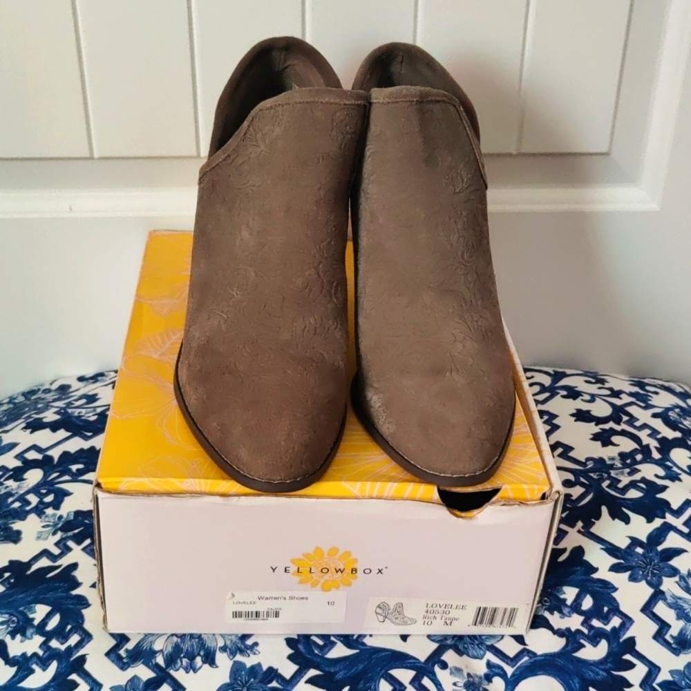Yellow Box Taupe Booties 10